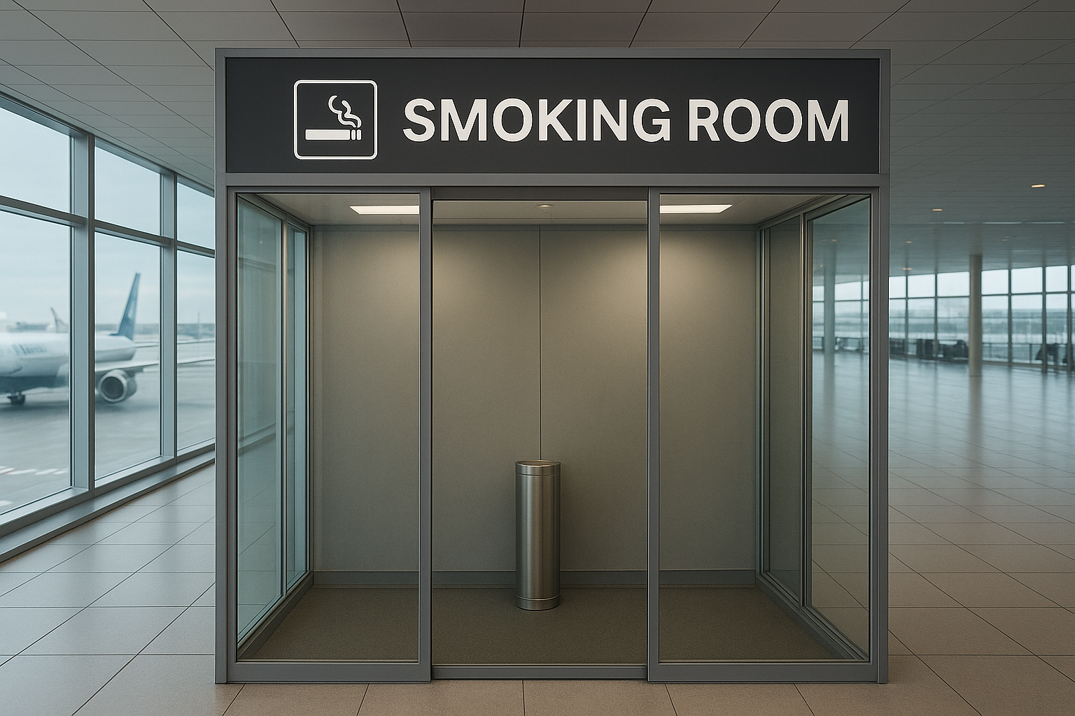 В аэропорту Жуковский открылась первая курительная комната