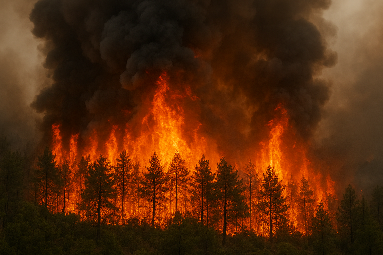 Лесные пожары в Анталье