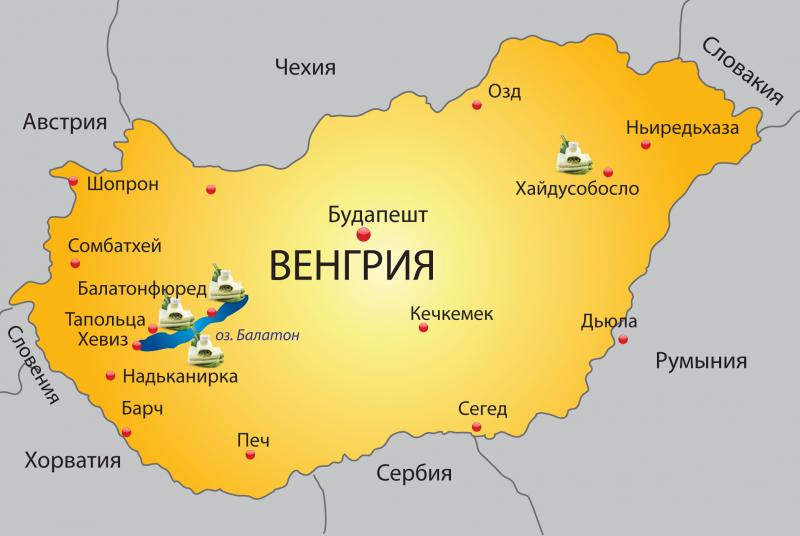 Венгрия википедия карта