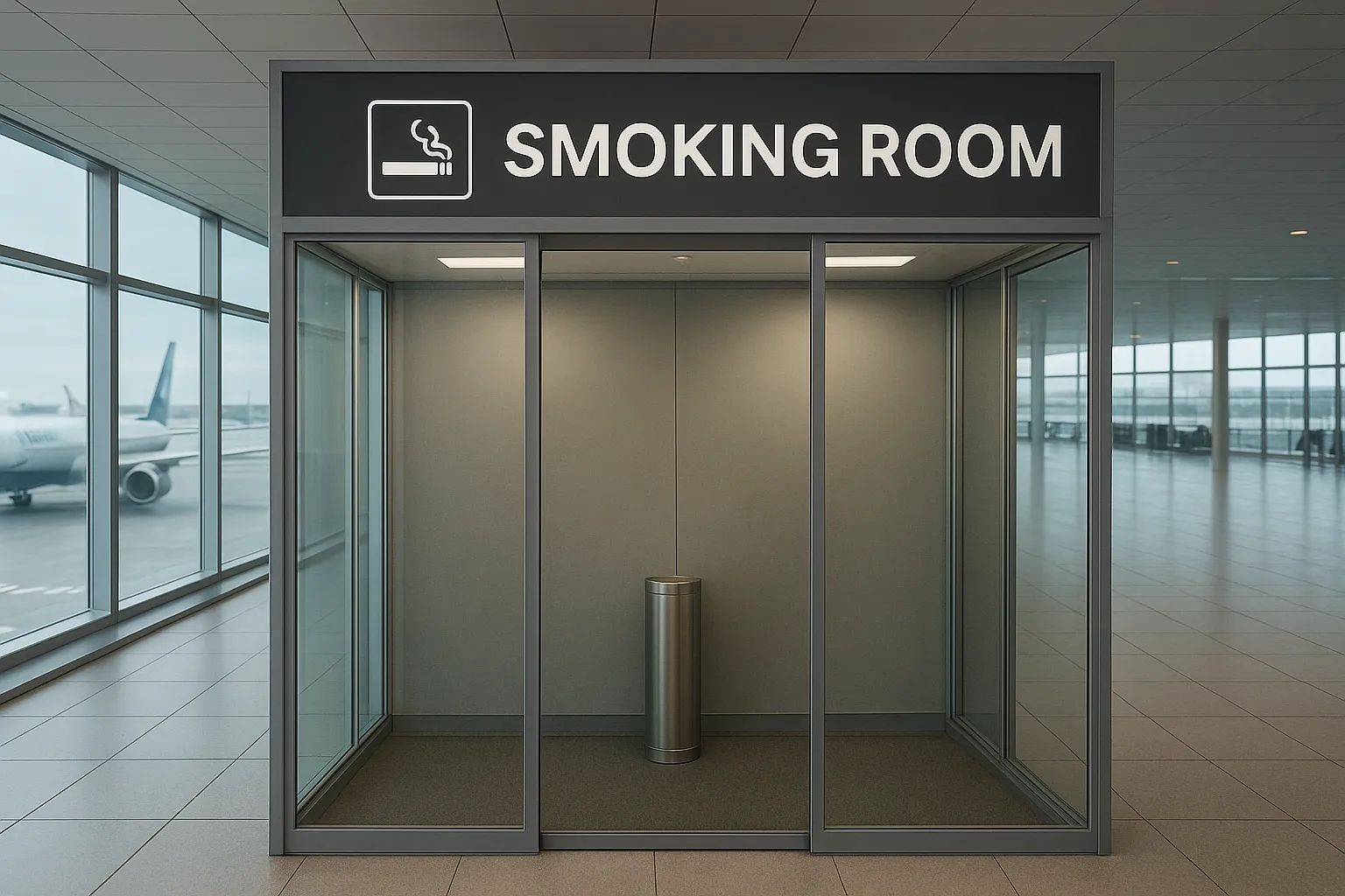 В аэропорту Жуковский открылась первая курительная комната